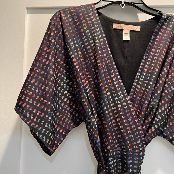 ANTHROPOLOGIE HUTCH Arrowhead Dress Wrap Front Dolman Kimono Sleeve Maxi SP - Picture 8 of 9